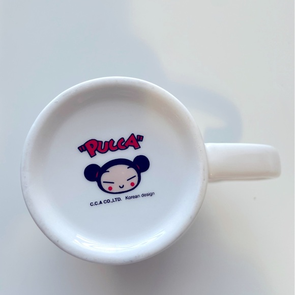 PUCCA Coffee Tea Ceramic Mug Cup with Lid and heart shape handle - NWOT - Picture 4 of 11